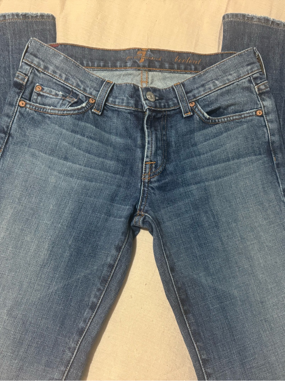 7 For All Mankind Women’s Light Blue Bootcut Jeans